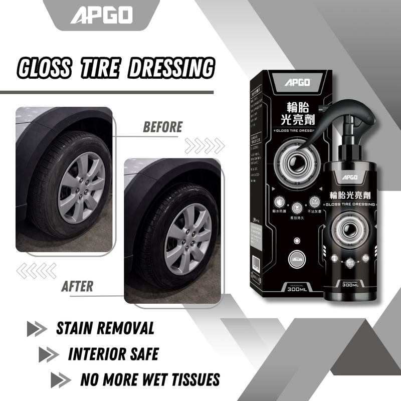 APGO Car Tire Gloss Dressing and Protectant - Image 1