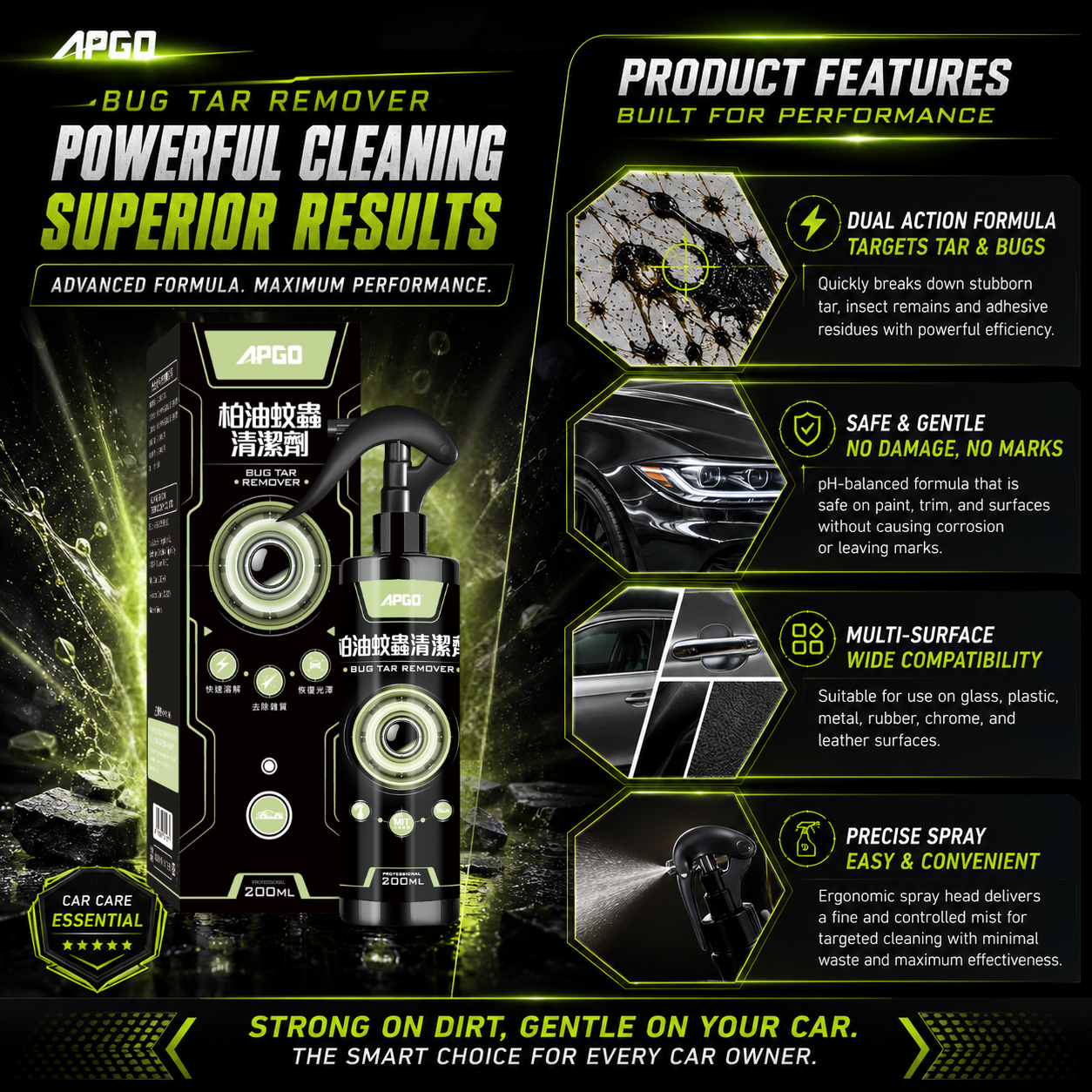 APGO Car Bug & Tar Remover — 2