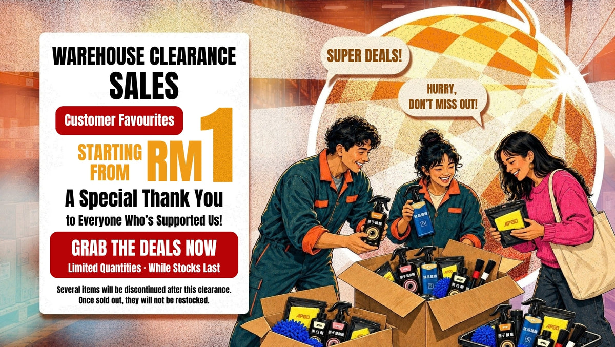 APGO Warehouse Clearance Sales: deals starting from RM1, while stocks last