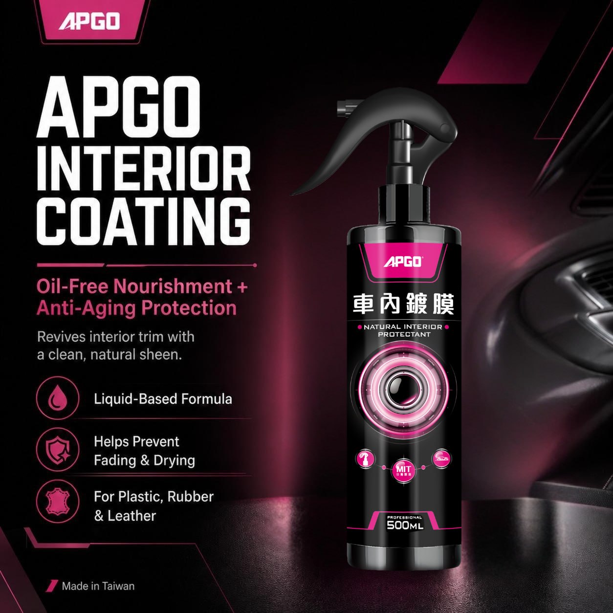APGO Car Interior Eco Friendly Coating 500ML — 1
