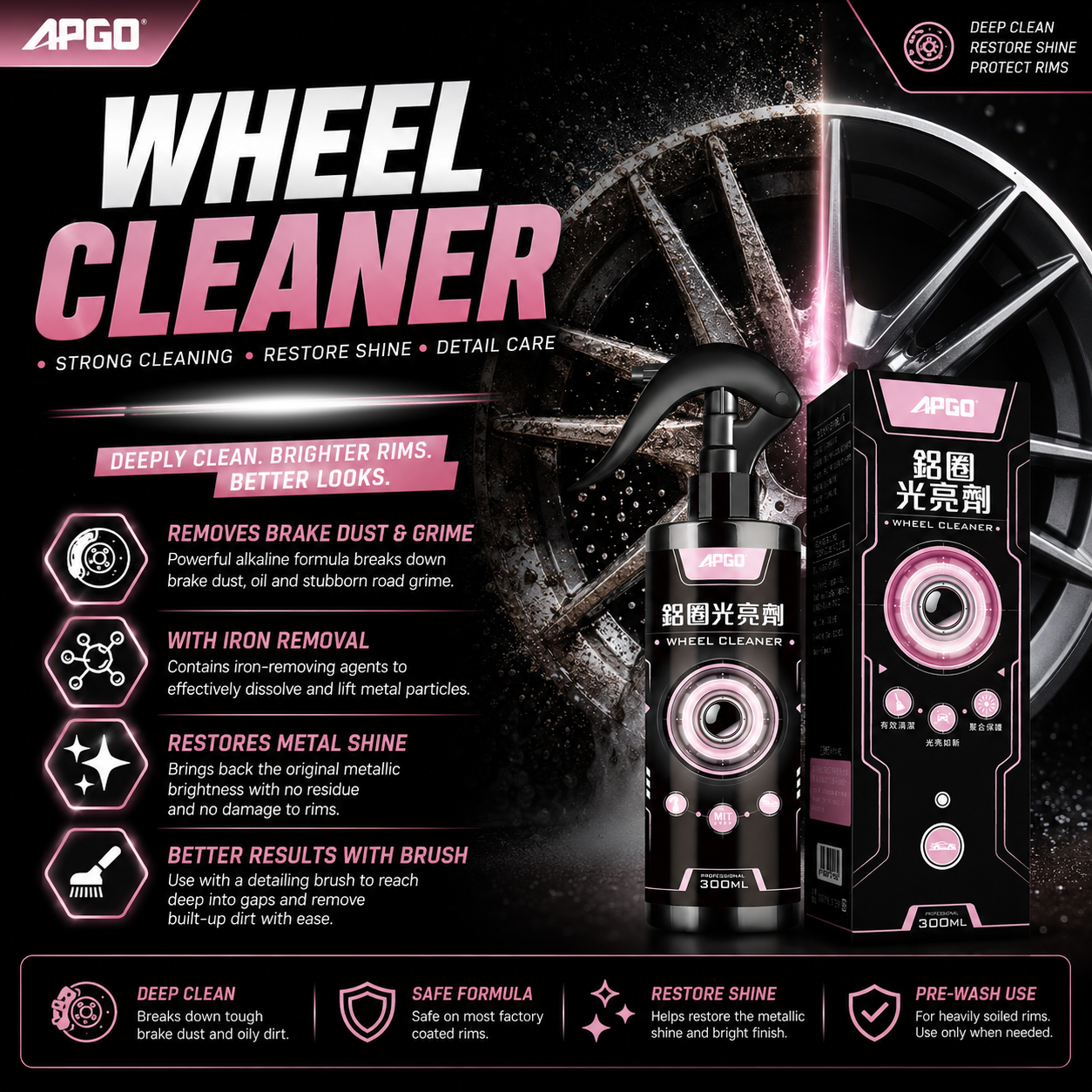 APGO Car Wheel Cleaner — 1