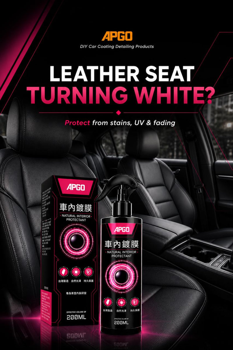 Leather seats turning white?