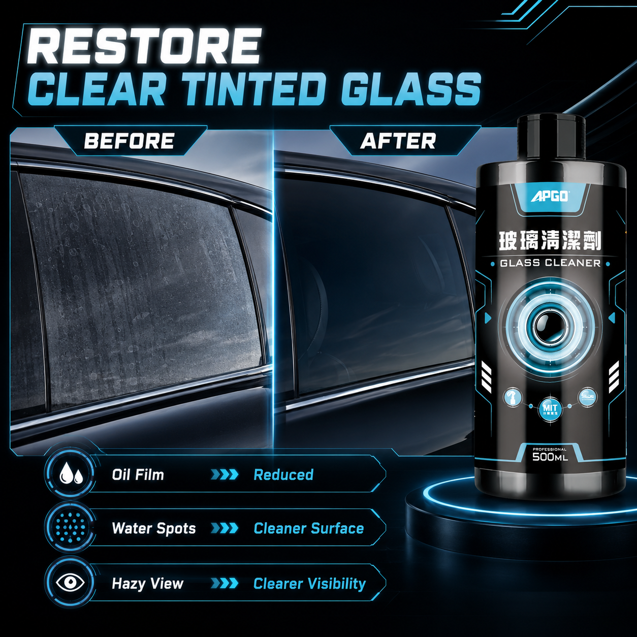 APGO Glass Cleaner 500ML — 2
