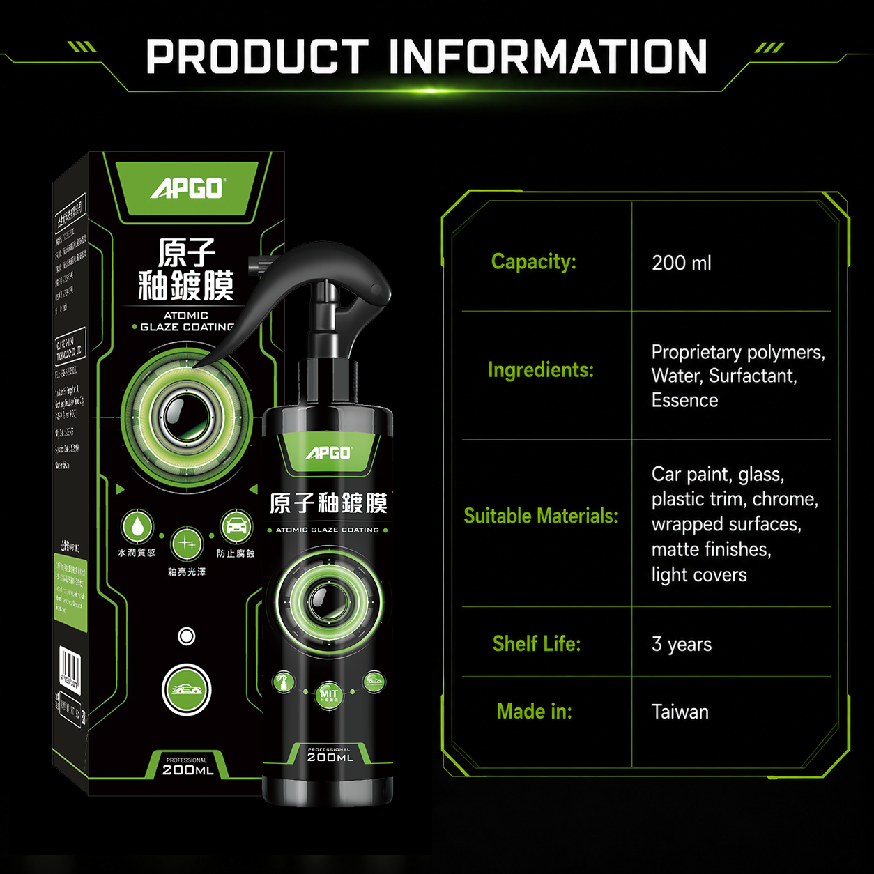 APGO Atomic Glaze Car Nano Coating — 7