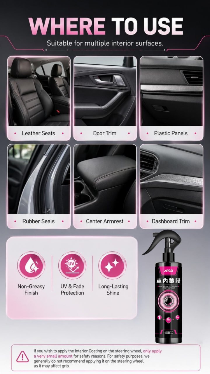 APGO Car Interior Eco Friendly Coating 500ML — 9