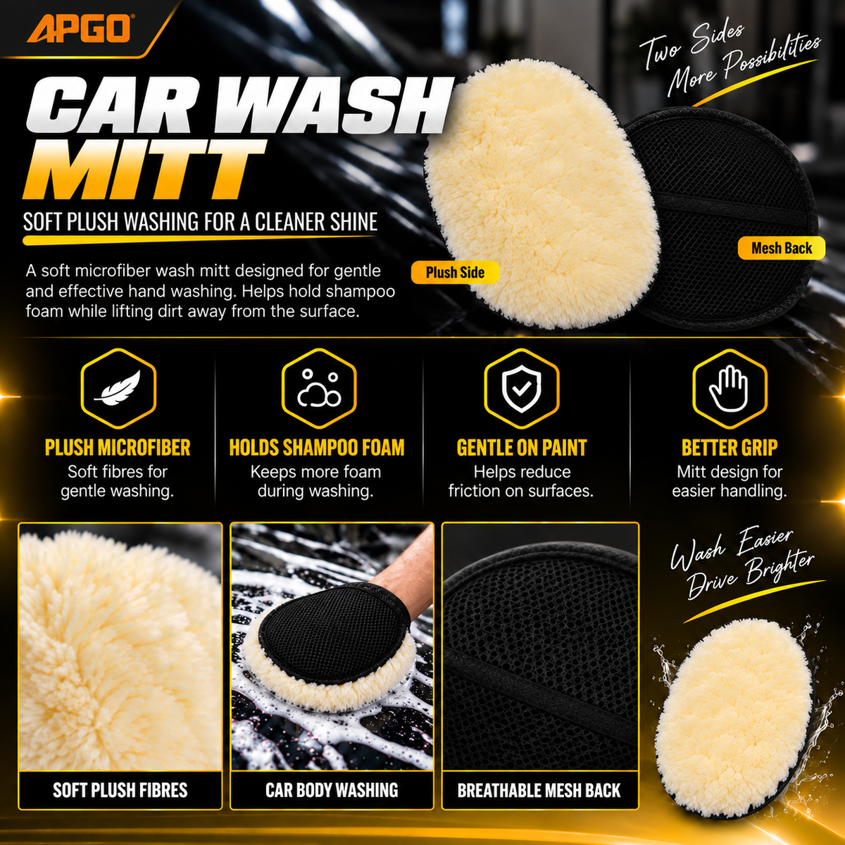 APGO Car Wash Mitt — 2
