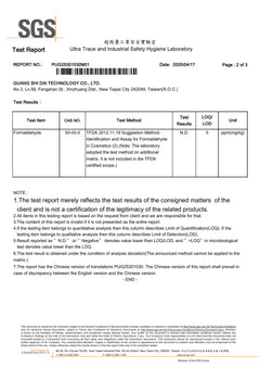 SGS report PUG25301030M01