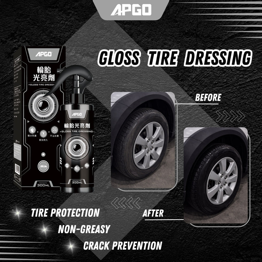 APGO Car Tire Gloss Dressing and Protectant 300ML